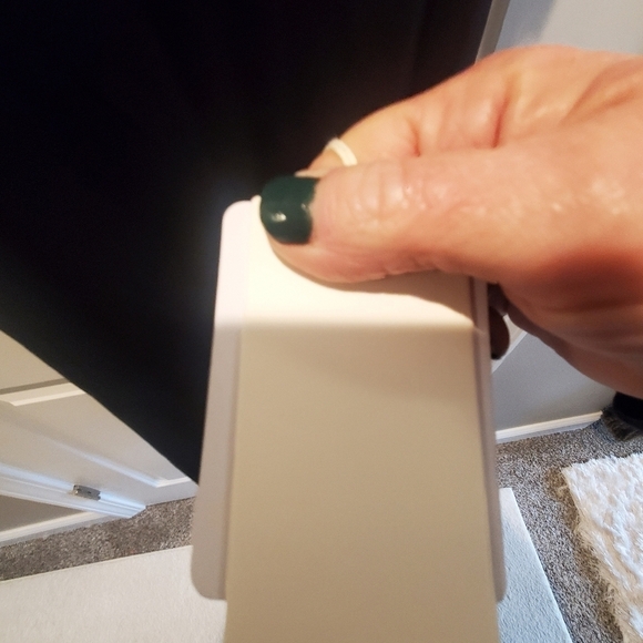 Commense black off shoulder  mesh waist. Long sleeve maxi sz med NWT - Picture 7 of 8